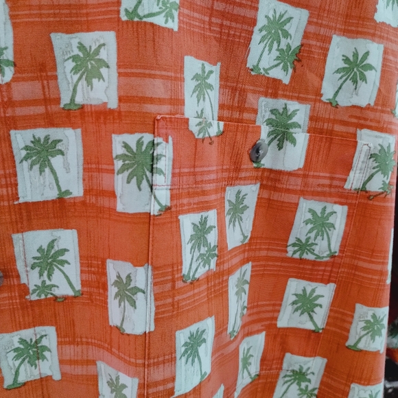 ST. John's Bay Size 4XL Island Bay Hawaiian Style Short Sleeve Shirt - Picture 5 of 6